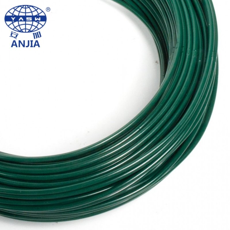 Favorable Price For PVC Coating Steel Iron Wire Black Green Red Customize Color Plastic Galvanized Steel Wire