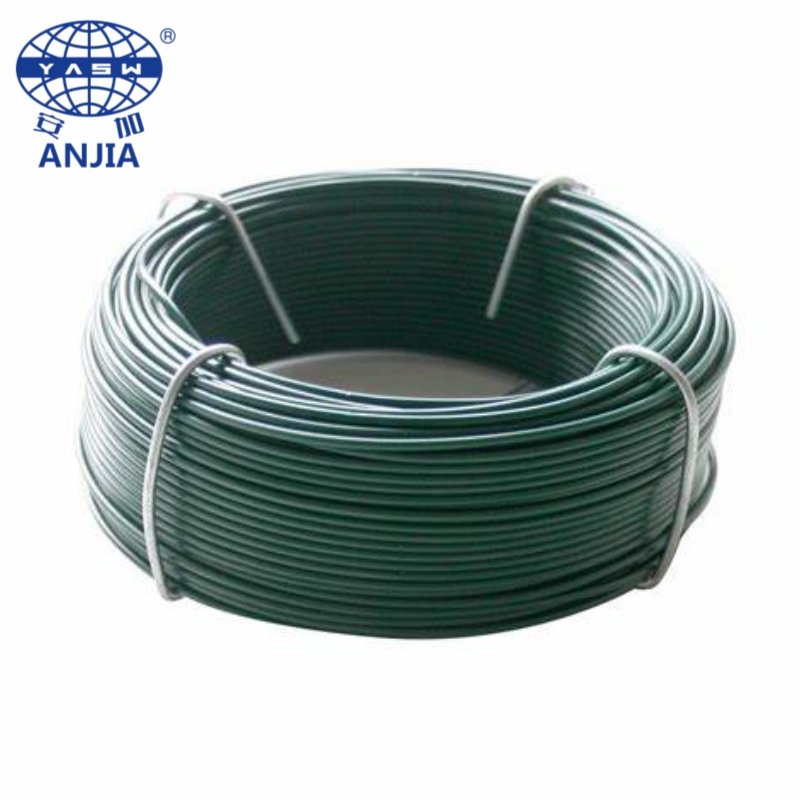 Favorable Price For PVC Coating Steel Iron Wire Black Green Red Customize Color Plastic Galvanized Steel Wire