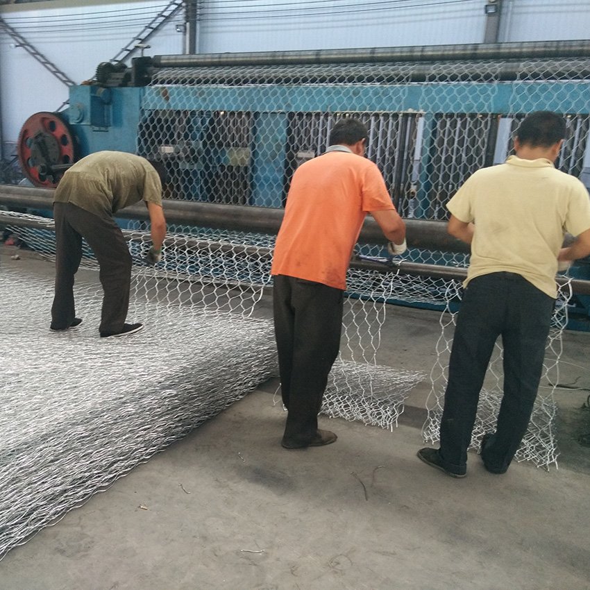 Gabion Slope Protection Stone Cage Net galvanized retaining wall gabion mesh