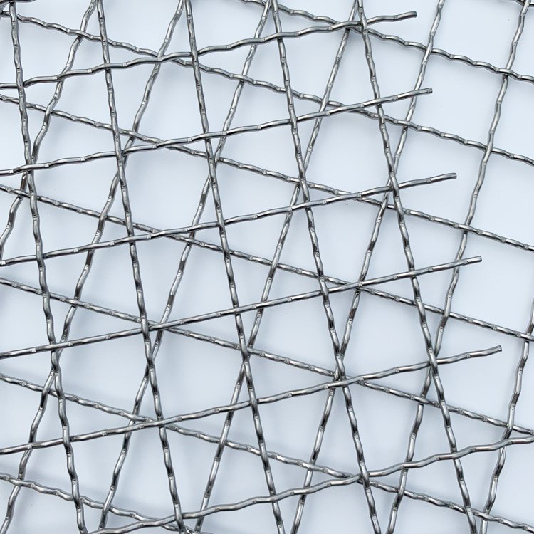 304 316 316L Stainless Steel Bbq Grill Net Crimped woven Wire Mesh