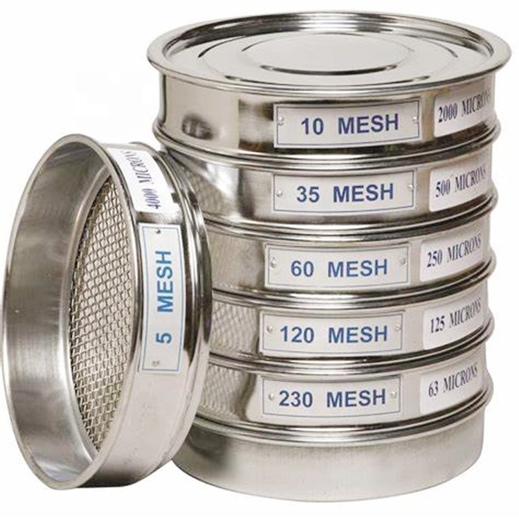 60 80 100 120 150 250 Mesh Test Sieve Stainless Steel Lab Sieve