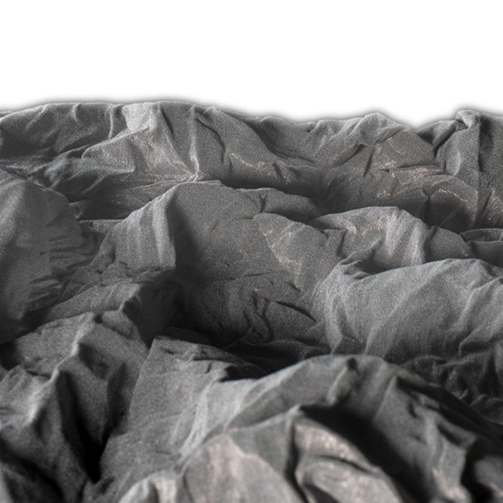 Ultra Soft Silk Black Colored Metal Mesh For Wrinkled Design Use