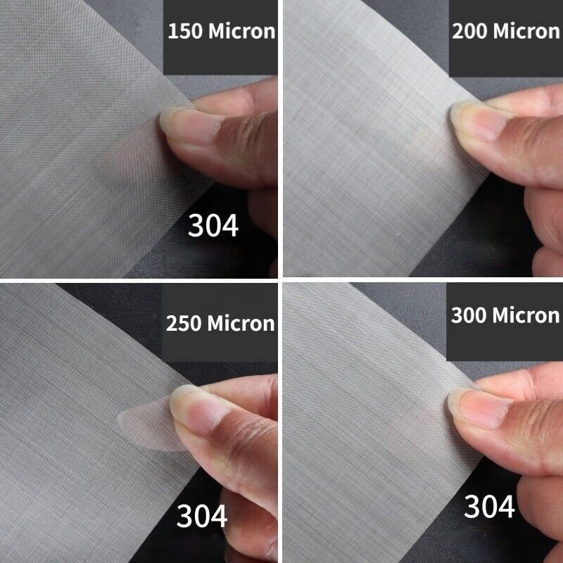 60x60 70 80x80 mesh food grade 304 stainless steel wire mesh 250 220 micron tamis cran mesh