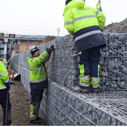 Anti-rust 1*0.5*0.3 m gabion mesh price high strength gabion box welded high zinc galvanized gabion basket for retaining wall