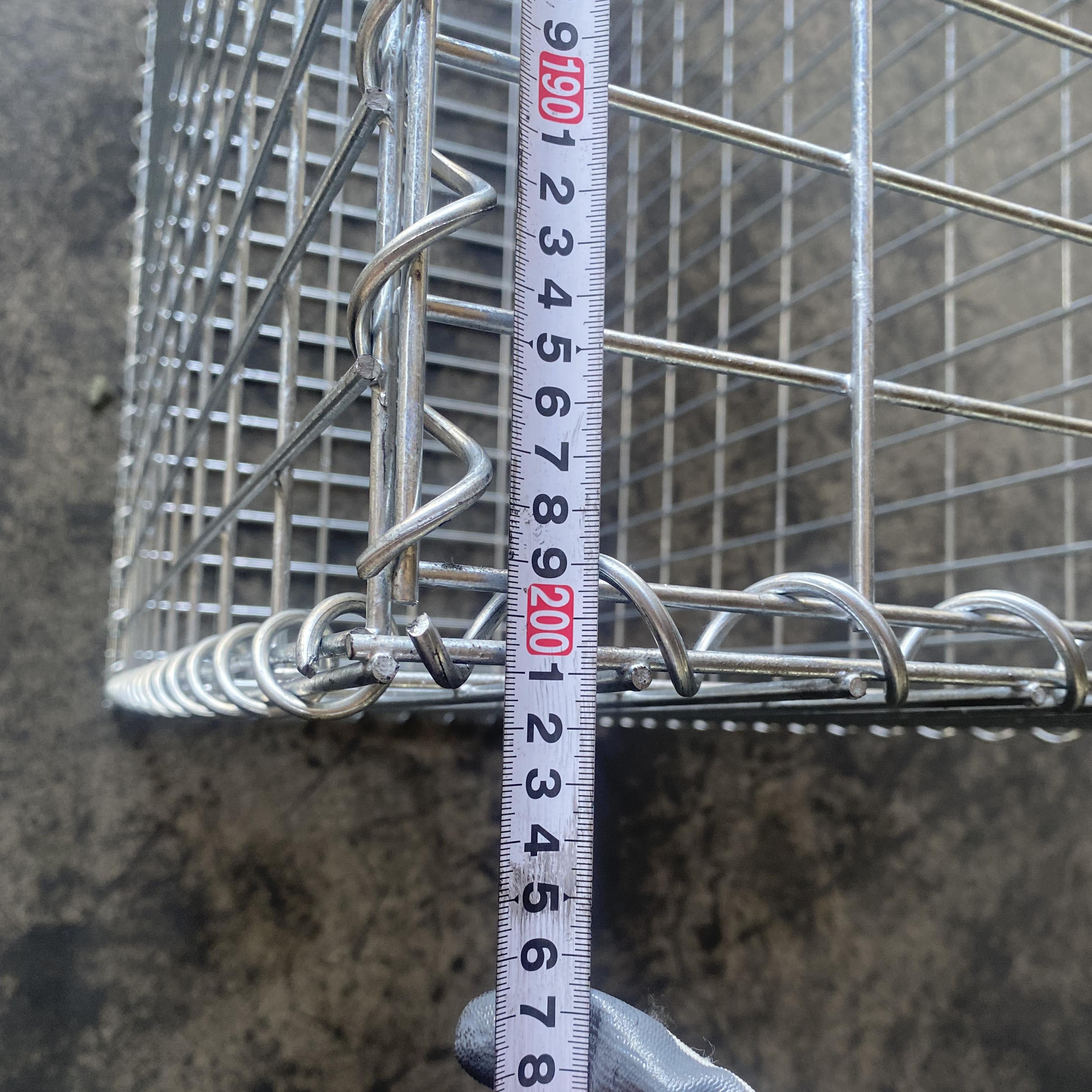 Anti-rust 1*0.5*0.3 m gabion mesh price high strength gabion box welded high zinc galvanized gabion basket for retaining wall