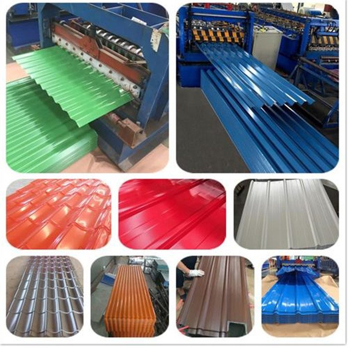 Custom Color Pre-painted Sgch Tole PPGI Zinc Galvanized Corrugated Steel Metal Roofing Sheet From Shandong