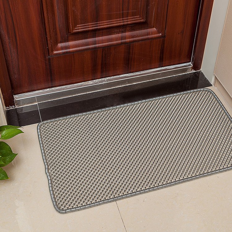 Metal wire mesh doormat galvanized wire screen grid door mats stainless steel spiral duplex woven wire mesh clean scraper mat