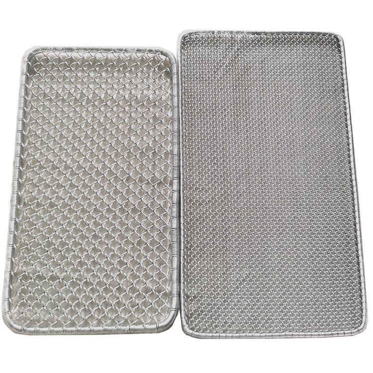 Metal wire mesh doormat galvanized wire screen grid door mats stainless steel spiral duplex woven wire mesh clean scraper mat