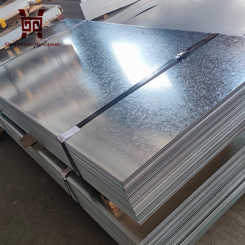 X 8ft Sheets Metal Tiles Roll Corrugated Galvanized Steel Wall 2mm Thick Galvanized Sheet Metal 26 Gauge 4ft Galvanized Sheet