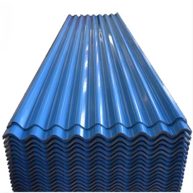 Galvanized Steel Corrugated Roofing Sheet 28 Gauge 4x8 0.5mm 2ft X 8ft DX51D Ppgl Color Coated Galvanized Steel Roof Sheet Plate