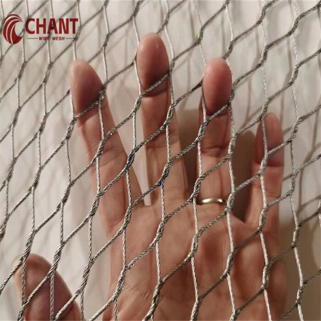 Customized Top Grade 316 Flexible X-Tend Stainless Steel Cable Net Zoo Fence Net with Rope Steel Wire Mesh for Qatar