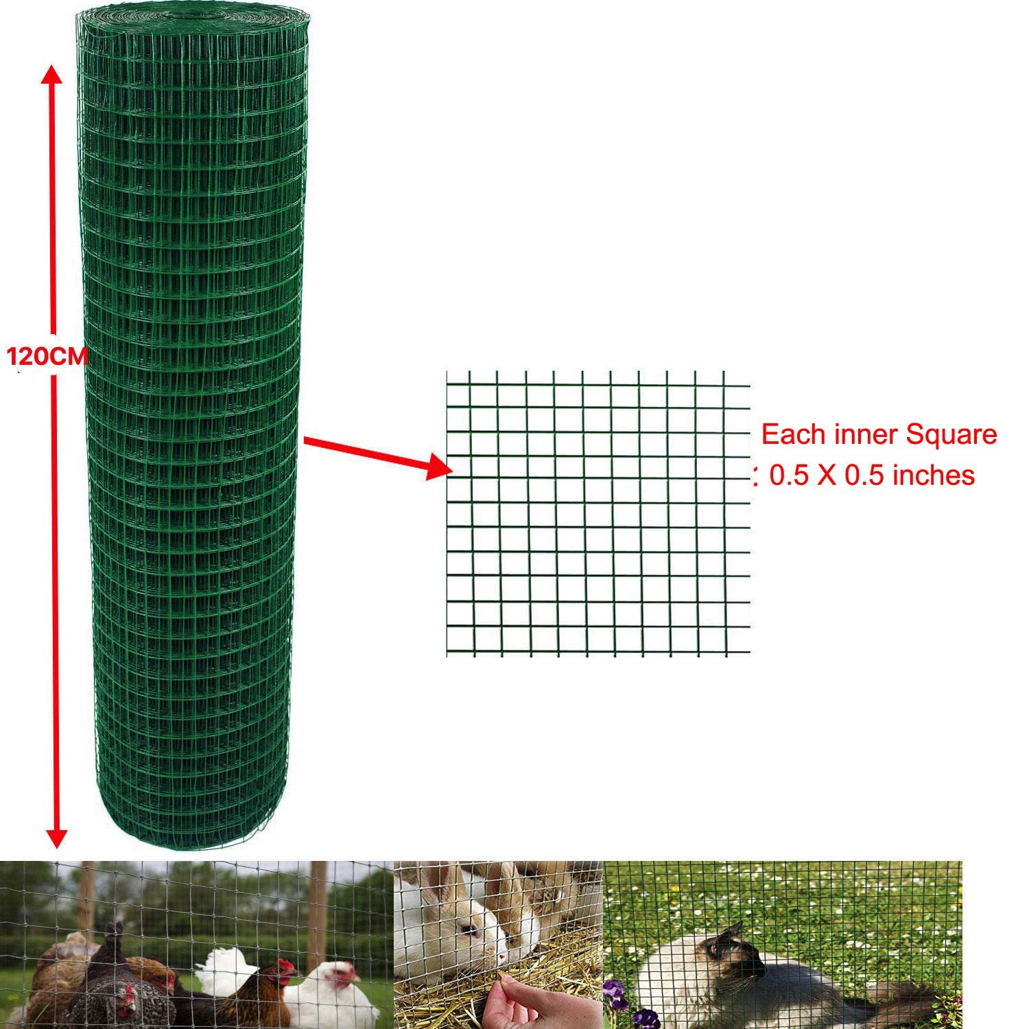 Dingzhou Five-Star Metals 8 gauge 1' x 2' pvc coated welded gi metal steel wire mesh galvanized after weld for rabbit cages