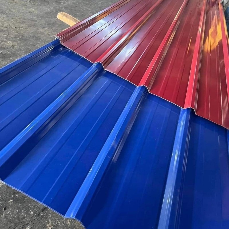 Dx52D SGCC 800mm 22 26 28 Gauge Galvalume Roofing Tiles Corrugated Prepainted Metal Plate Gray Color Roofing Sheets