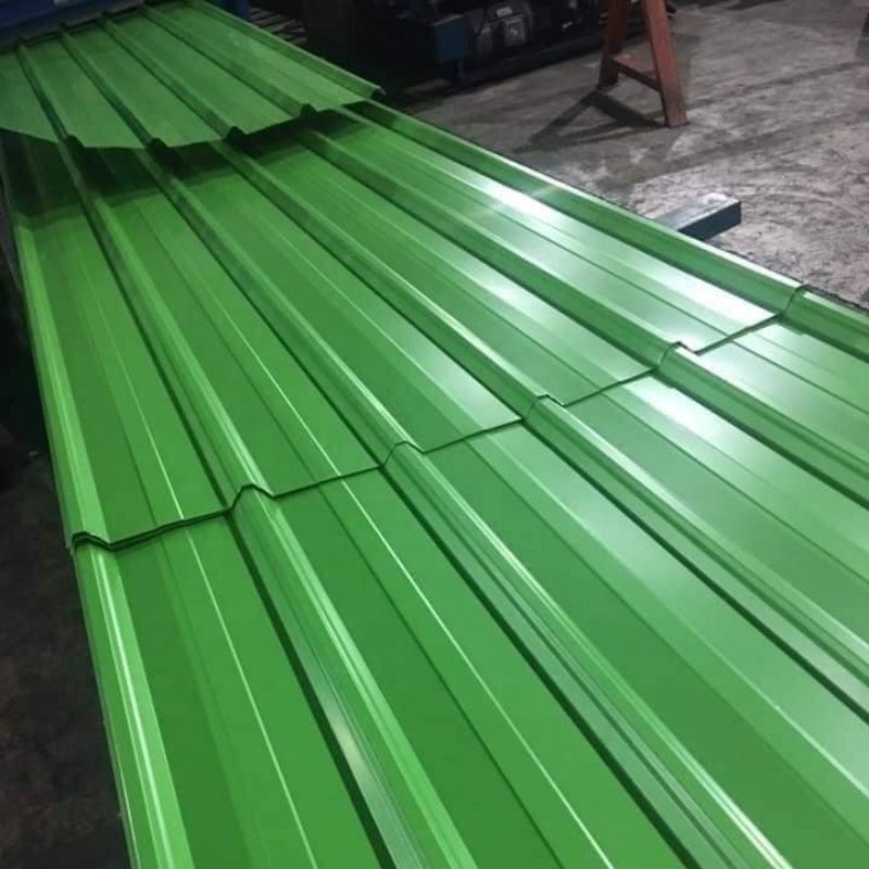 Dx52D SGCC 800mm 22 26 28 Gauge Galvalume Roofing Tiles Corrugated Prepainted Metal Plate Gray Color Roofing Sheets
