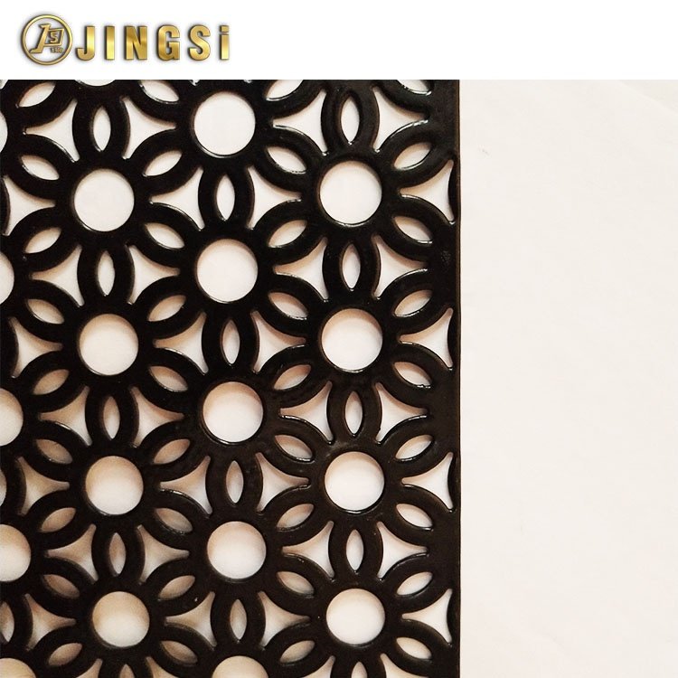 Perforated Sheet Mesh Fence Sheet Panel Aluminum Sale High Strength Decorative Perforated Metal China Silver Air Filters AOFU,JS