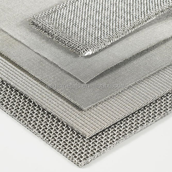 steel sintered wire mesh 5 layers 100 75 50 40 micron 316 stainless steel sintered filter mesh