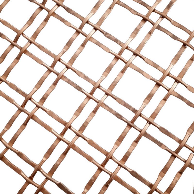Customized Hot Selling Architectural Decorative Brass Wire Mesh Grill For Cabinet Doors