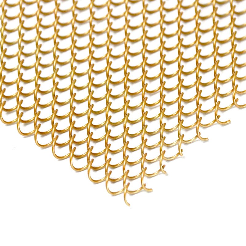 Customized Hot Selling Architectural Decorative Brass Wire Mesh Grill For Cabinet Doors