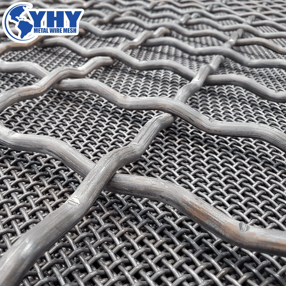 High endurance 65Mn Steel Wire vibrating mine screen mesh