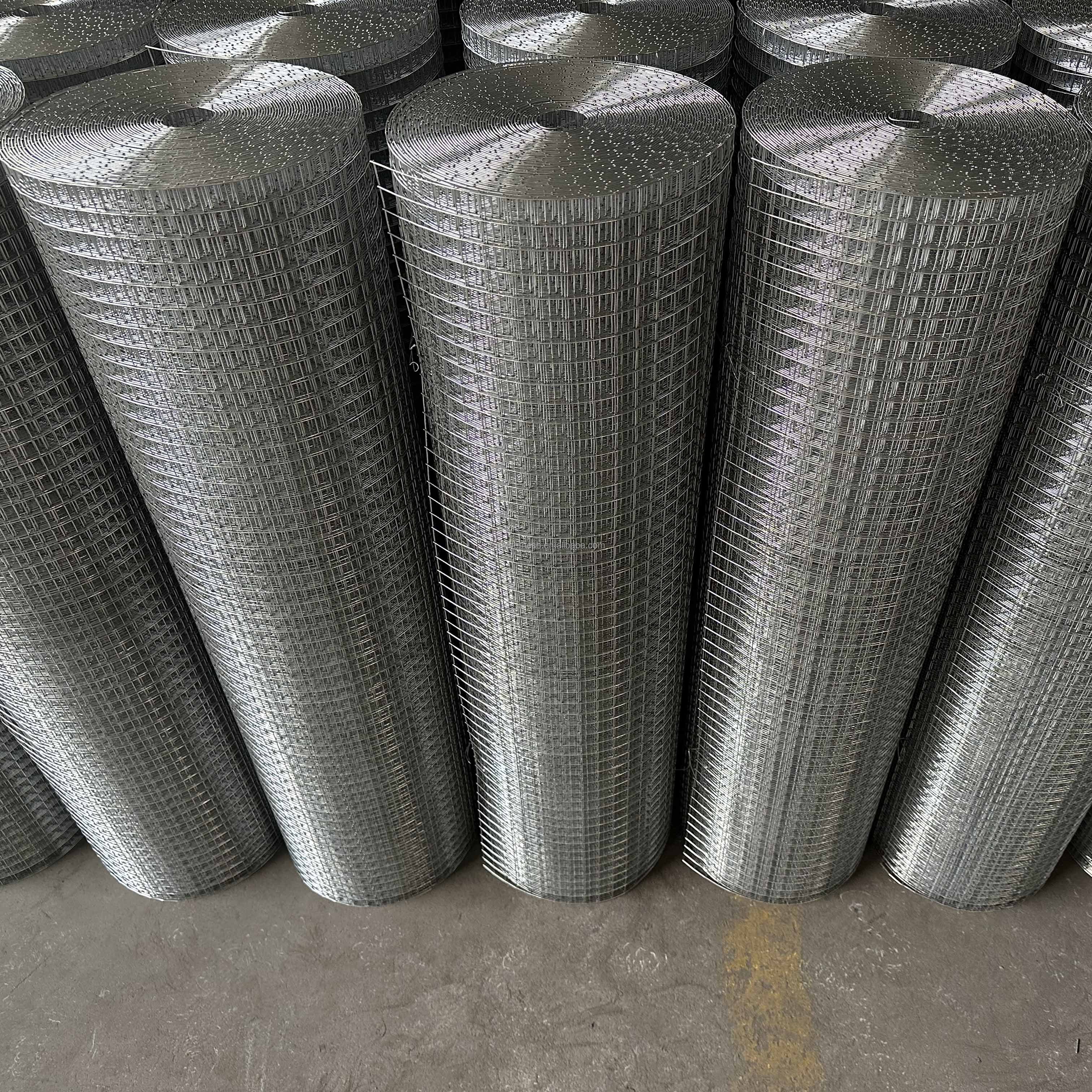 Factory Direct Supply 1/4" Aperture Chicken Farm Fencing steel Wire Mesh Galvanized Stainless steel Welded Wire Mesh Roll
