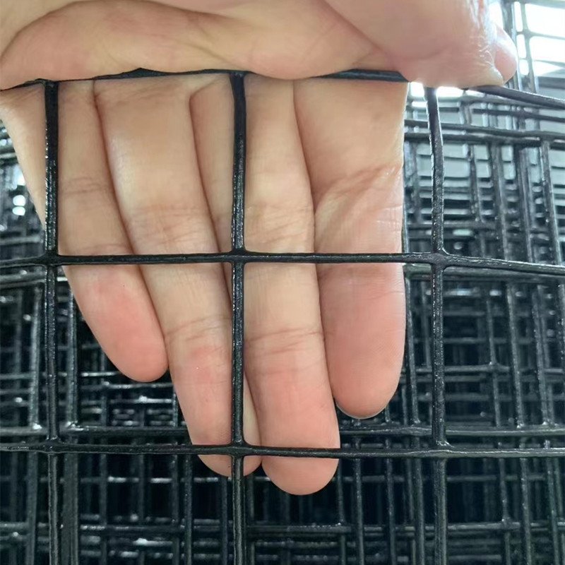 Low price 6 gauge screen fence 4x4 green pvc coated welded wire mesh