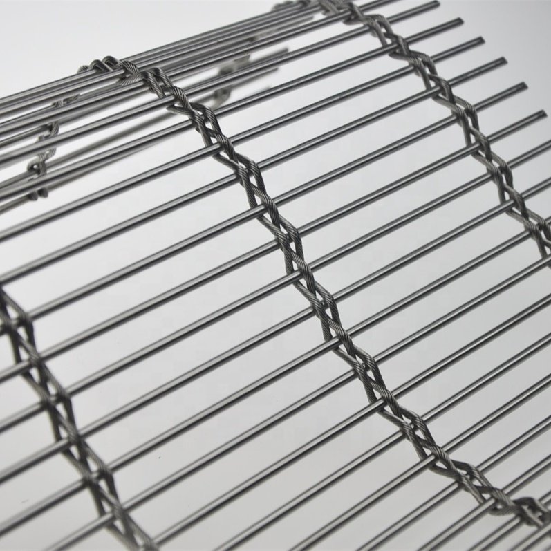 stainless steel decorative wire mesh with cables and rods as an interior decoration metal material in a lower price