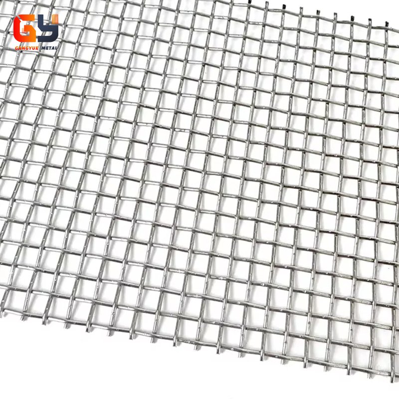 Woven Steel Wire Crimped Mesh Plain Weave/Twill Weave Stainless Steel Crimped Wire Mesh
