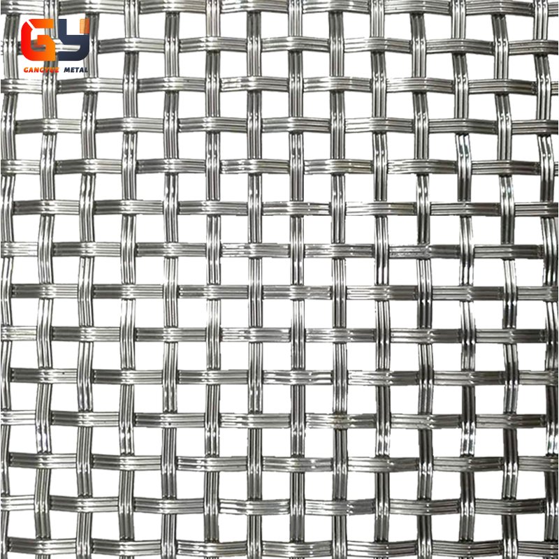 Woven Steel Wire Crimped Mesh Plain Weave/Twill Weave Stainless Steel Crimped Wire Mesh