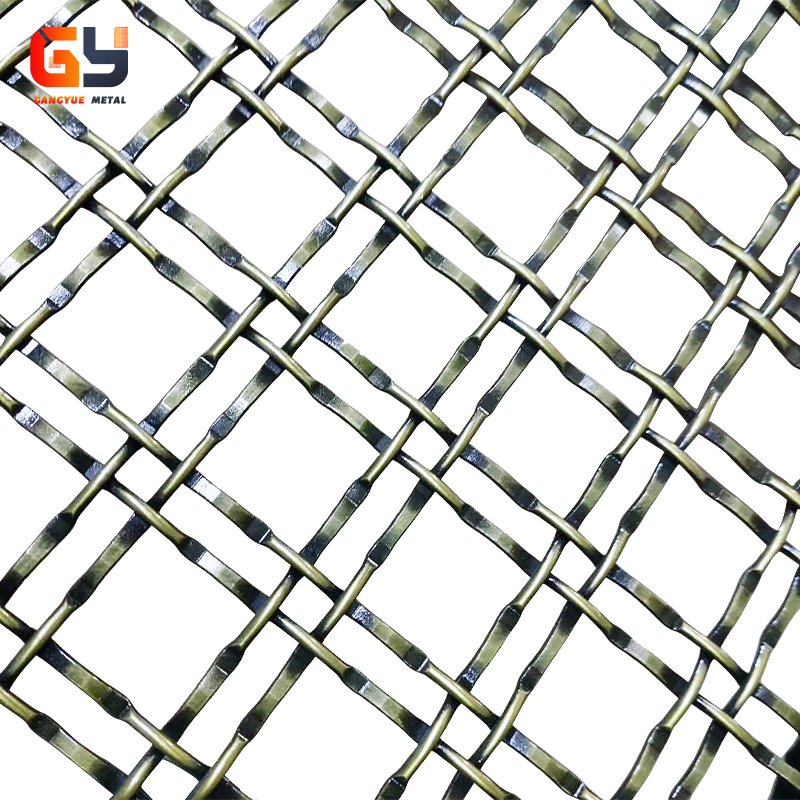 Woven Steel Wire Crimped Mesh Plain Weave/Twill Weave Stainless Steel Crimped Wire Mesh