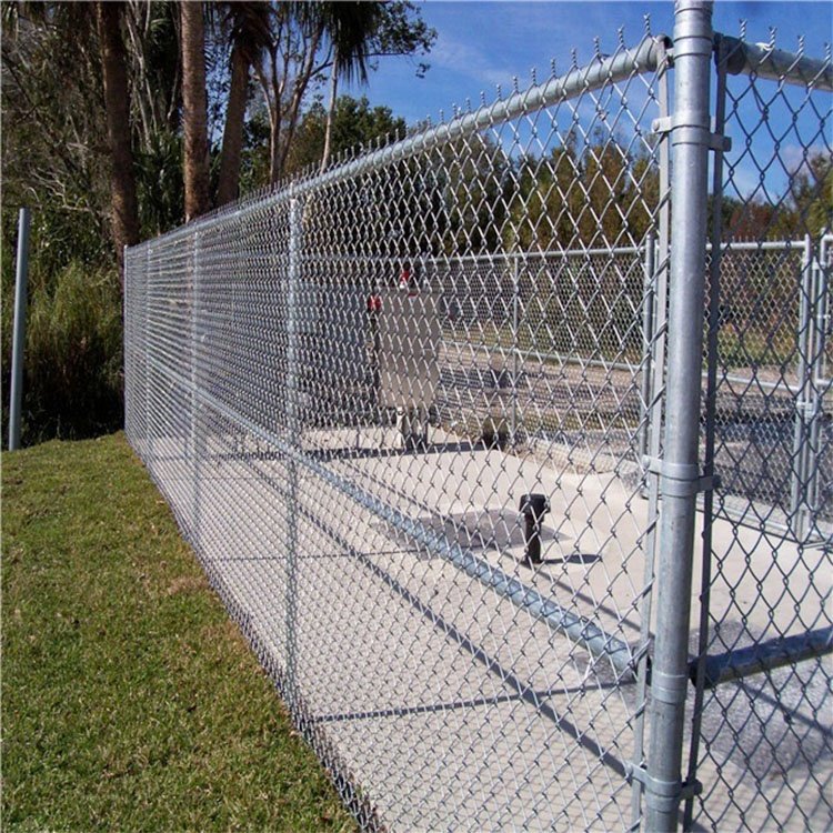 High Quality Hot Dipped Galvanized Diamond Wire Mesh Used Chain Link Fence For Factory Price