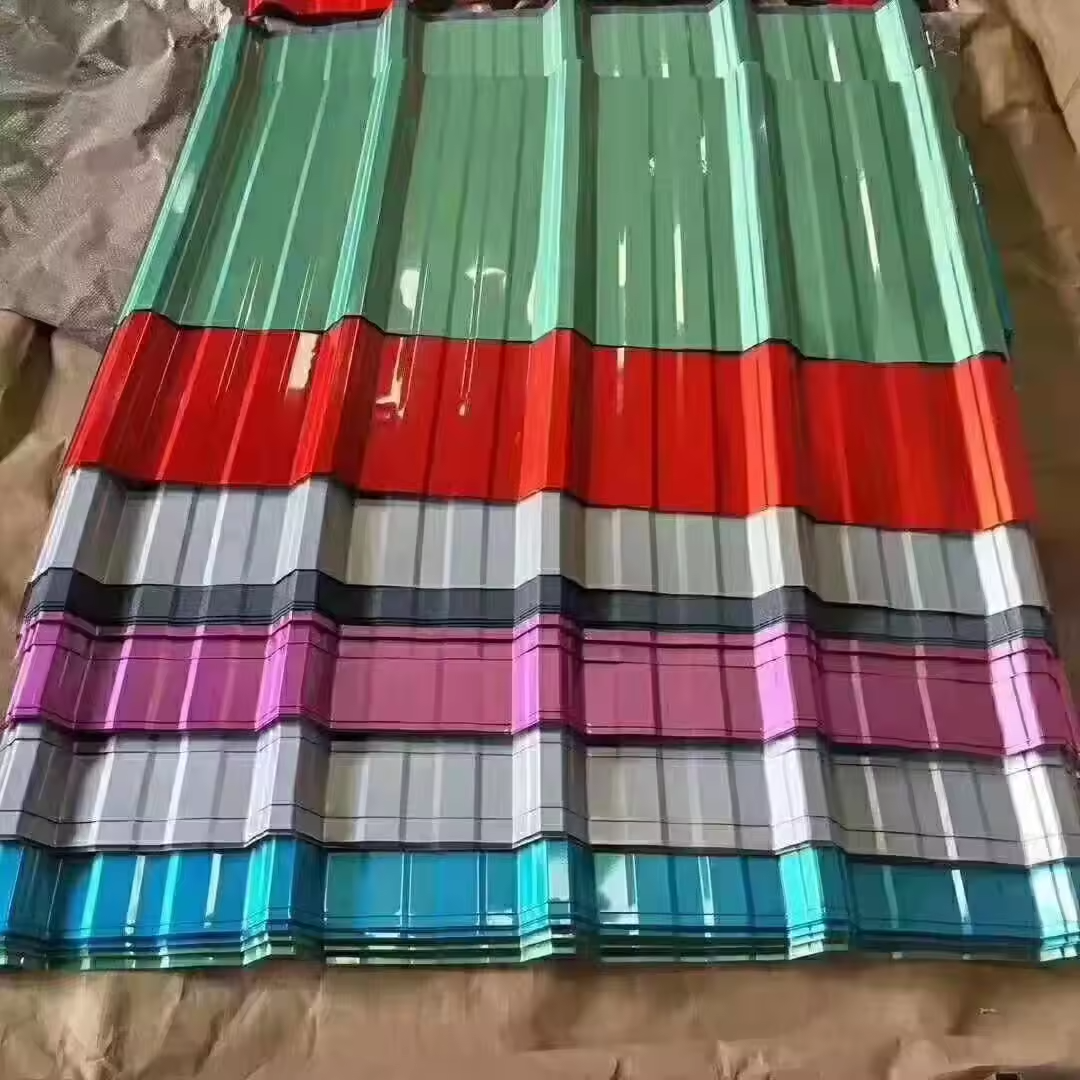 Color Coated Metal Steel Plate Corrugated Prepainted Galvanized Iron Roofing Sheet