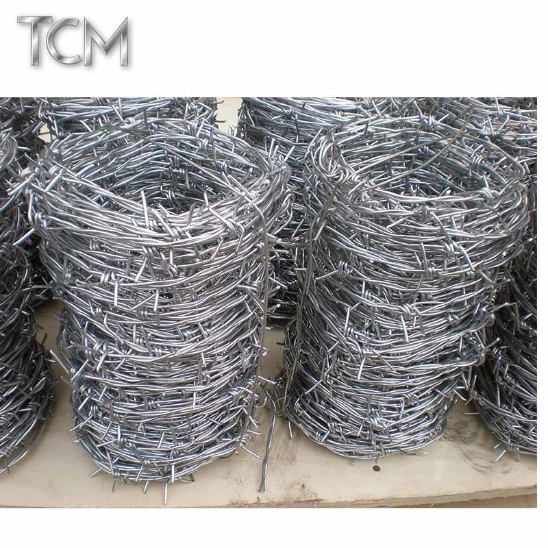 Galvanized barbed wire