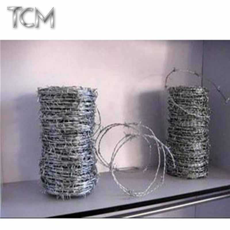 Galvanized barbed wire