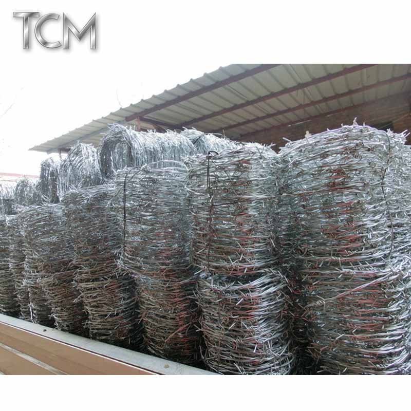 Galvanized barbed wire