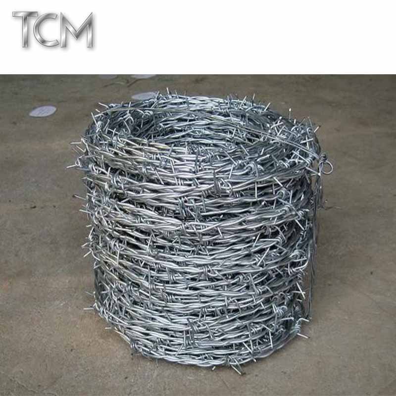 Galvanized barbed wire