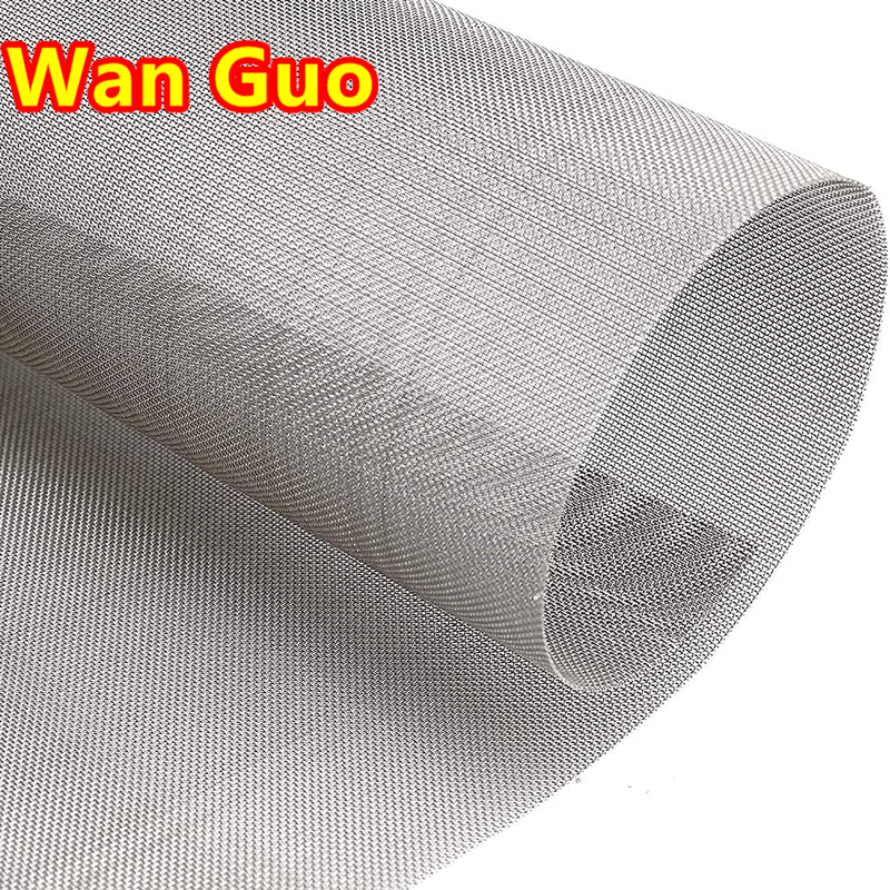 Supplies SS 304L 400 800 micron Flexible and Soft Woven 1mm Stainless Steel Netting Filter Wire Mesh