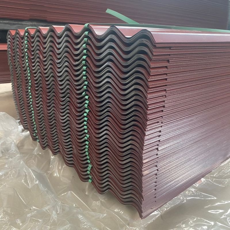 High quality cold rolled steel plate sheet color coated aluminium galvanized 22 gauge corrugated Steel Roofing Sheet