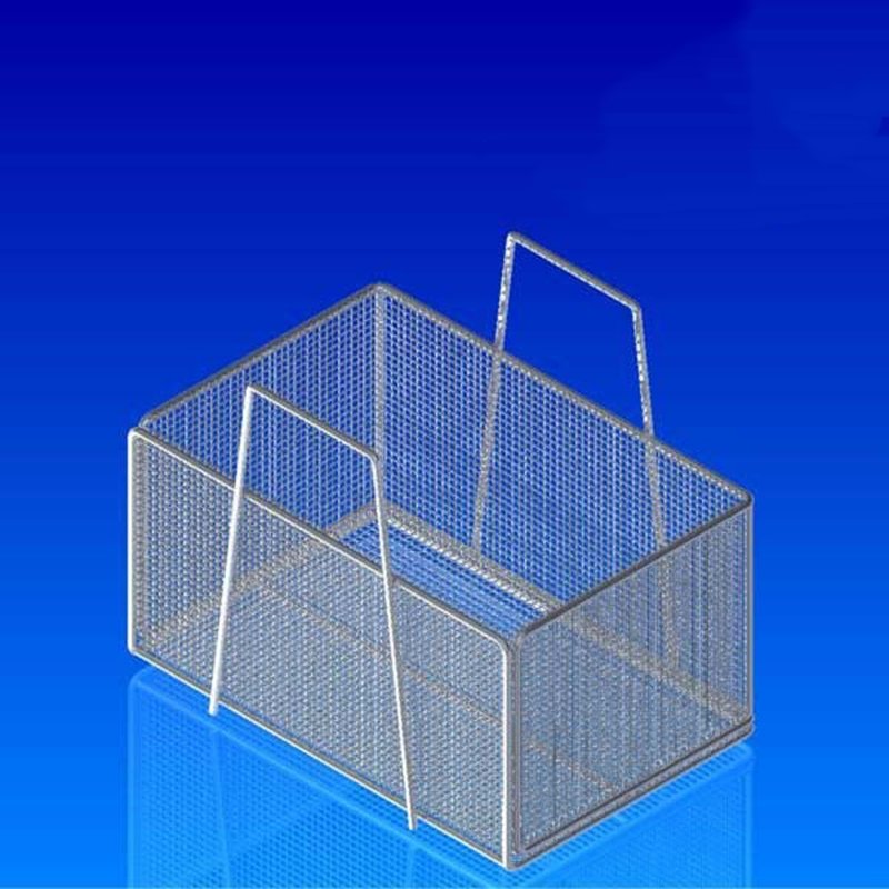 304 Stainless Steel Wire Mesh Baskets with Holes Versatile Stainless Steel Mesh Baskets for Various Uses