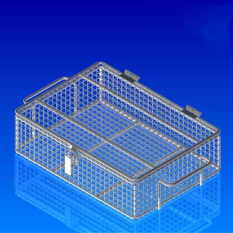 304 Stainless Steel Wire Mesh Baskets with Holes Versatile Stainless Steel Mesh Baskets for Various Uses