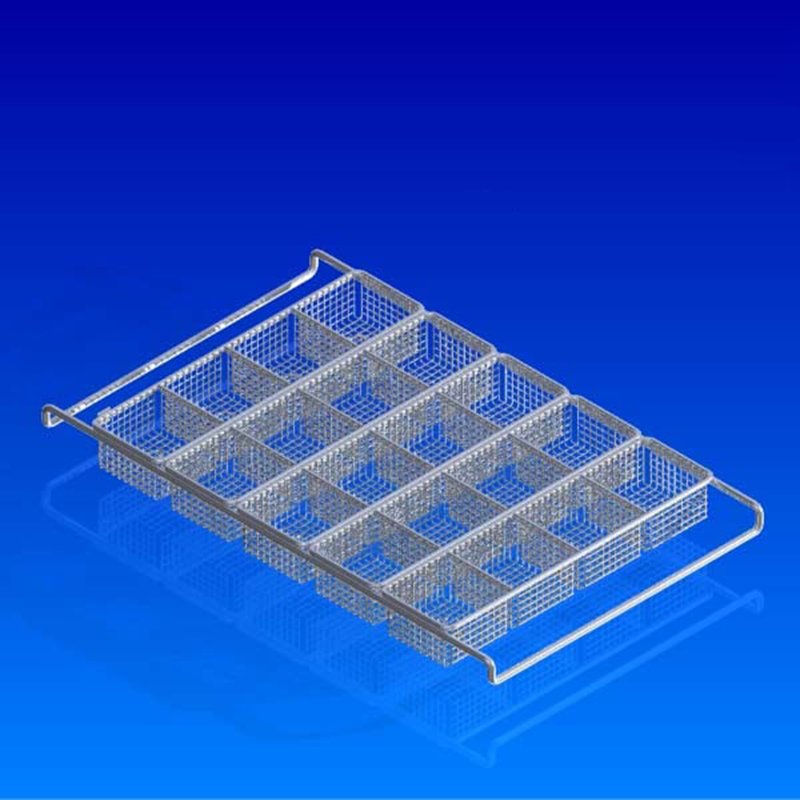 304 Stainless Steel Wire Mesh Baskets with Holes Versatile Stainless Steel Mesh Baskets for Various Uses