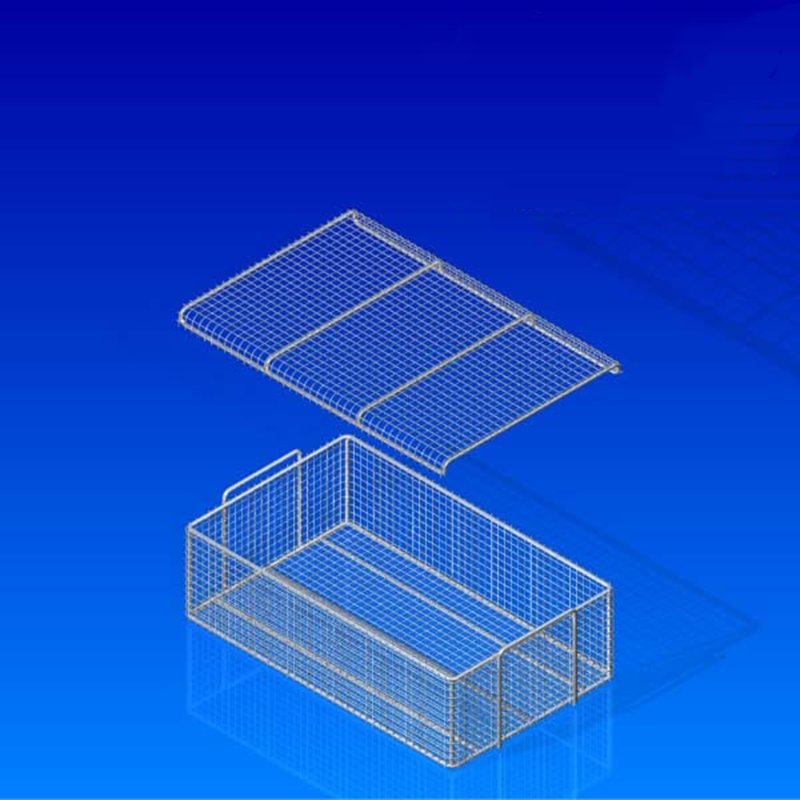 304 Stainless Steel Wire Mesh Baskets with Holes Versatile Stainless Steel Mesh Baskets for Various Uses
