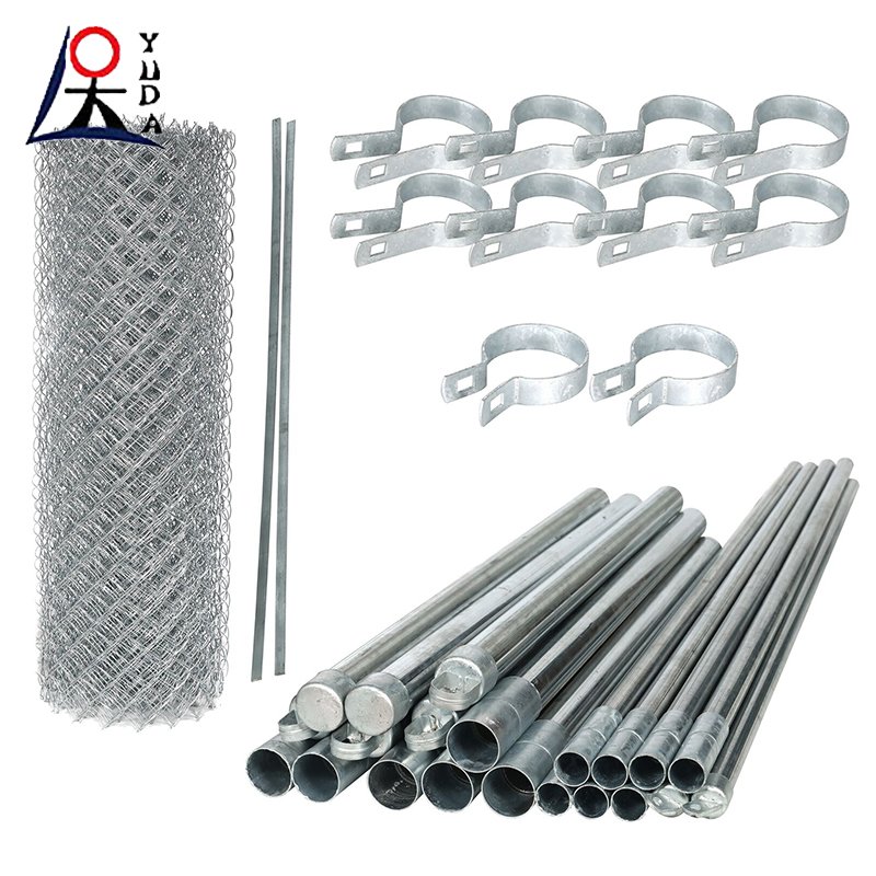 6 foot 100ft 8ft galvanized diamond cyclone wire mesh pvc coated chain link fencing roll 50ft temporary chain link fence