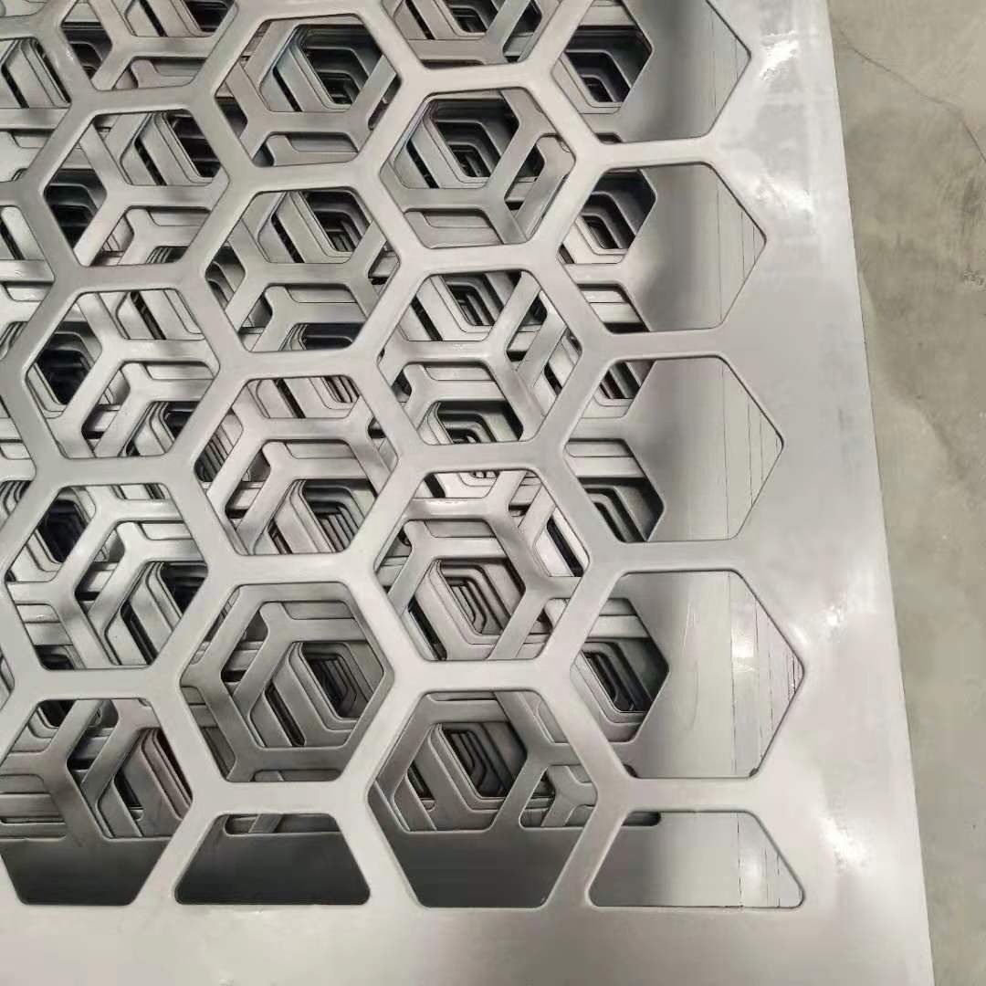 stainless steel galvanized steel punched perforated metal mesh sheet with hexagonal hole