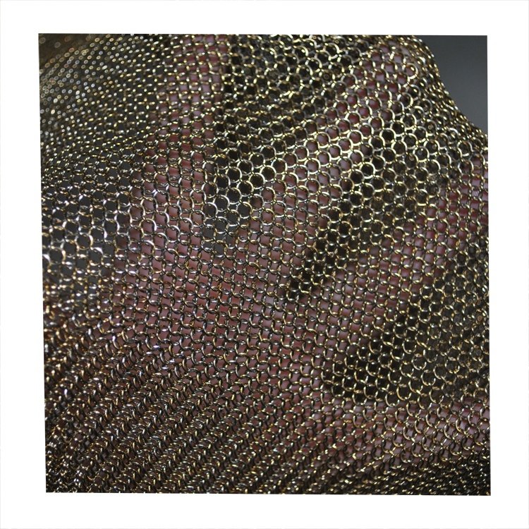 Stainless Steel Welded Wire Ring Decorative Chainmail Mesh