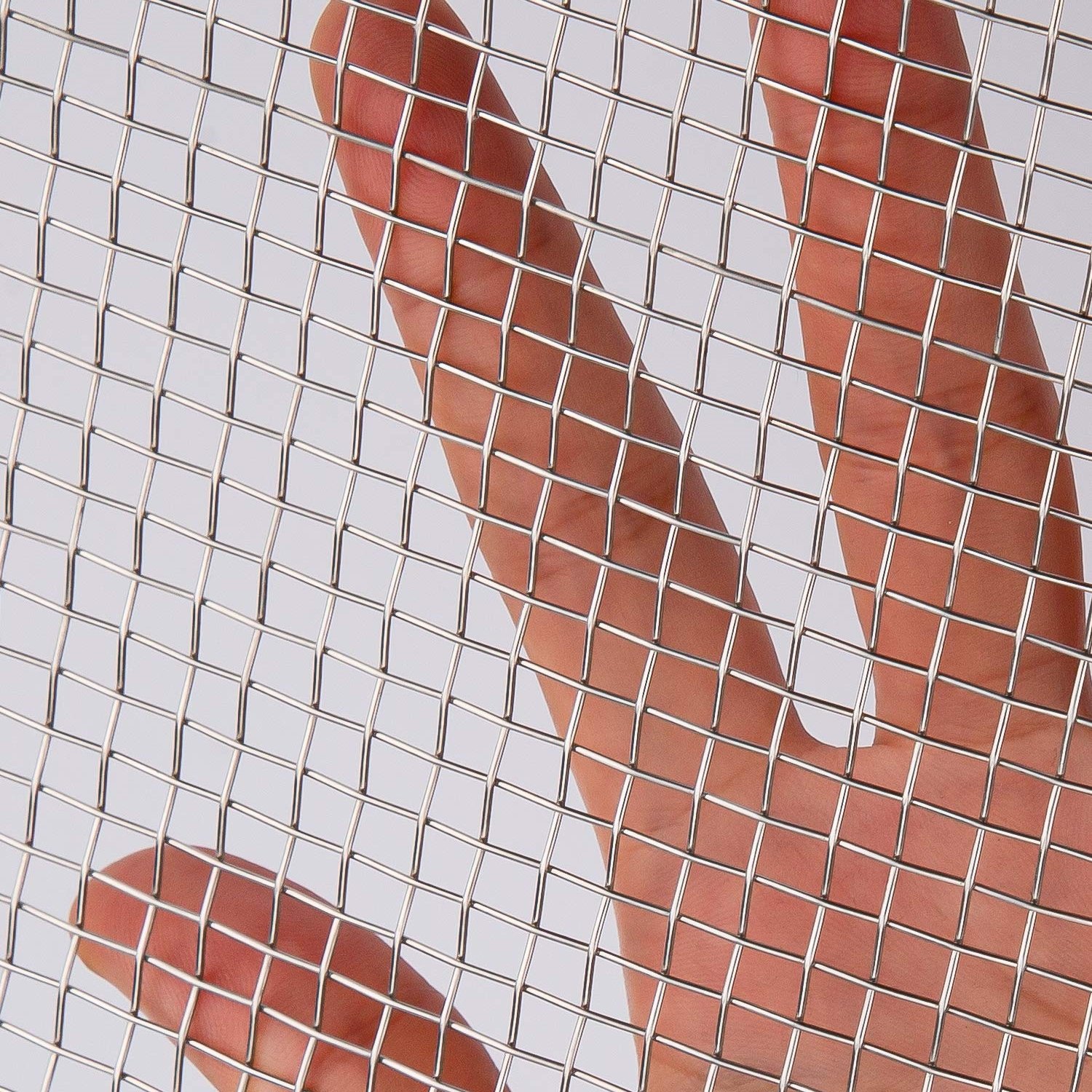 Embossed Screen Net Custom Crimped Woven Window Screen Mesh 304 316 Stainless Steel Wire Mesh