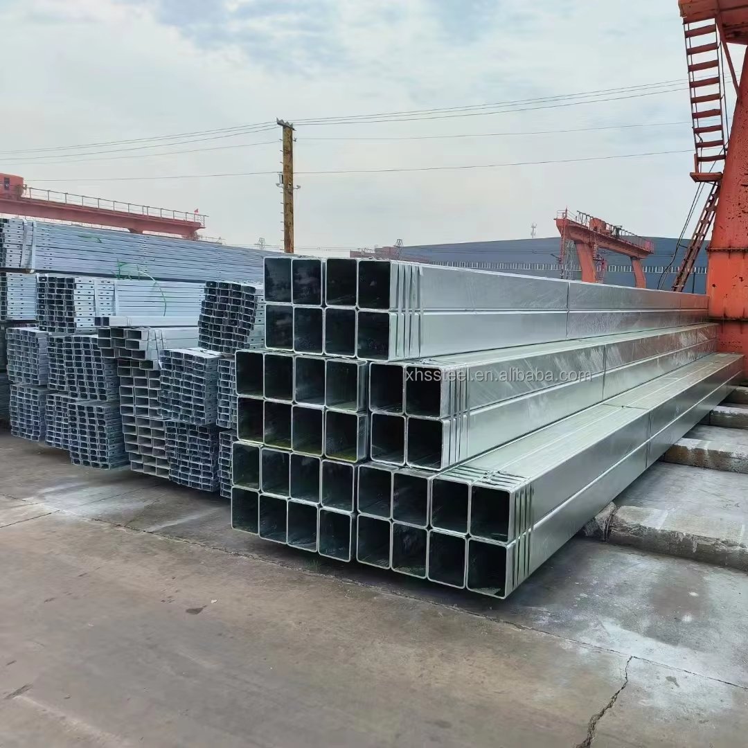 Hot Dipped S235jr Q195 Q235 Galvanized Square Tube 2.5x2.5 Galvanized Steel Square Tubing Iron Pipe