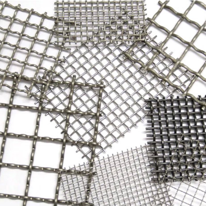 Xuze 304 304L 316 316L 3 mesh stainless steel double crimped wire mesh for machine