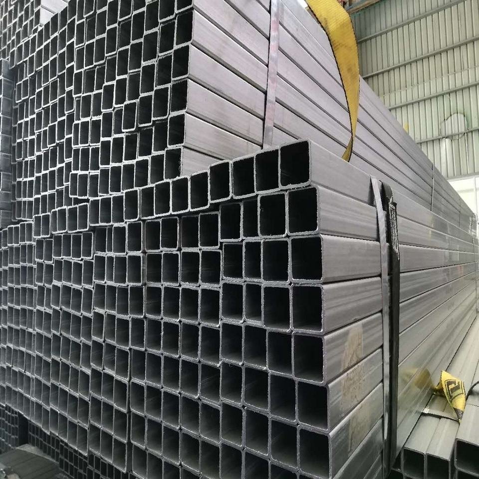High quality Corrugated square tubing galvanized steel pipe iron rectangular tube price for carports