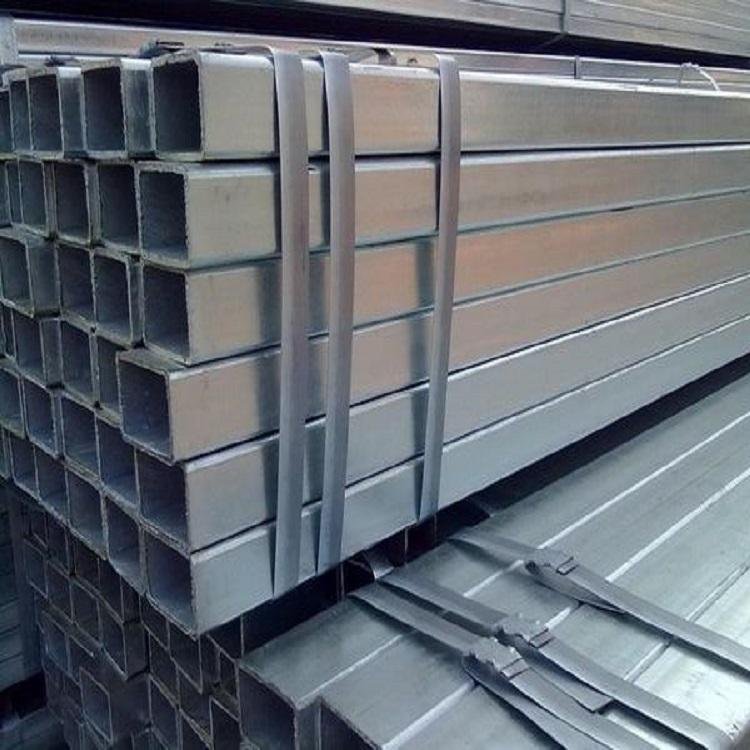 High quality Corrugated square tubing galvanized steel pipe iron rectangular tube price for carports