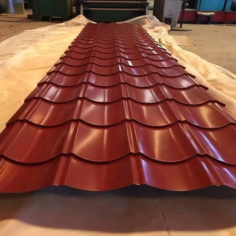 Prepainted Galvanized PPGI/PPGL Corrugated steel roof roofing sheet outdoor roofing SGCC